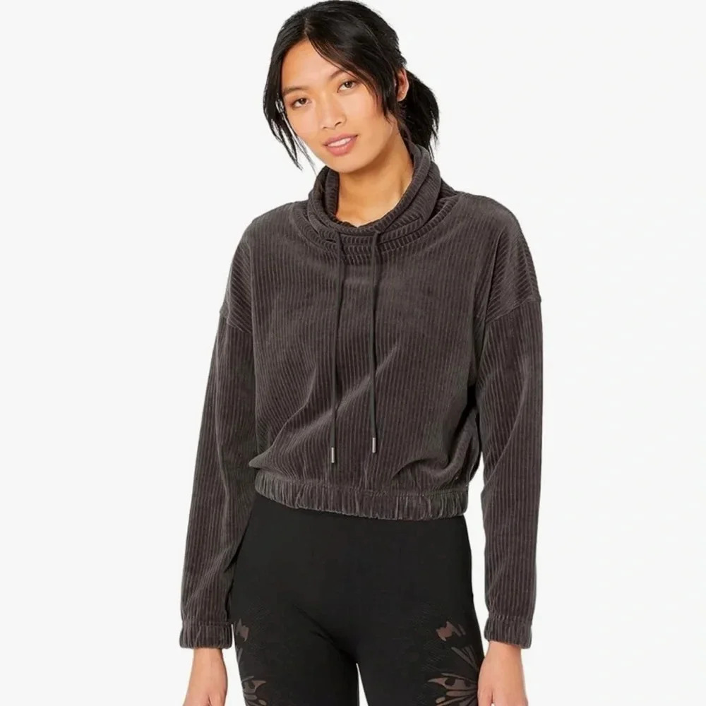 UGG Women's Calland Funnel Neck Top Sweatshirt Gray Size Medium